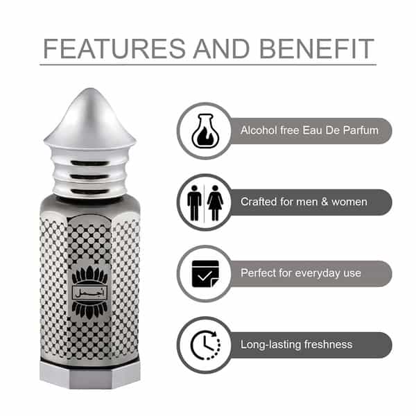 Ajmal Asher Cp Oil 12Ml For Unisex And Mukhallat Al Wafa Cp Attar 12Ml For Unisex