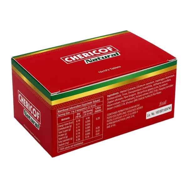 Chericof Natural Strip Of 10 Tablets