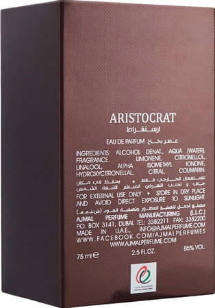 Ajmal Aristocrat Edp 75ml Perfume For Men And Cd 99 Mukhallat Cp Attar 14ml For Unisex