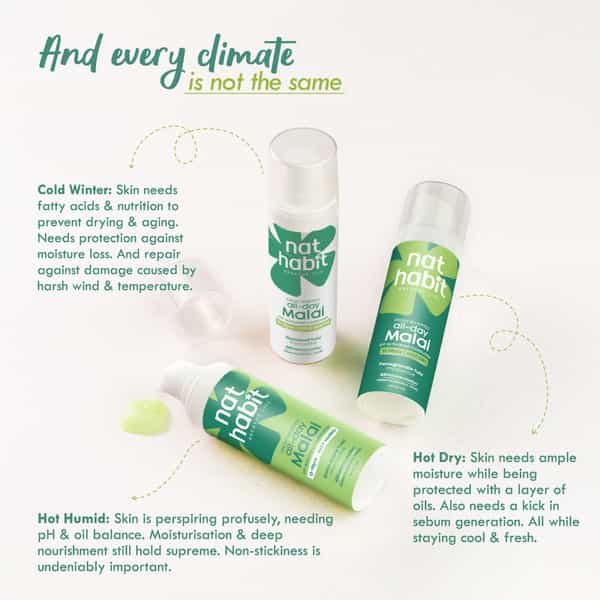 Nat Habit Pomegranate Tulsi Light Moisturizer | Non Sticky | Hot & Dry Weather - 30G