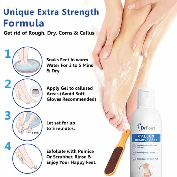 Dr Foot Callus Remover Gel Helps To Remove Calluses Corns - 100Ml