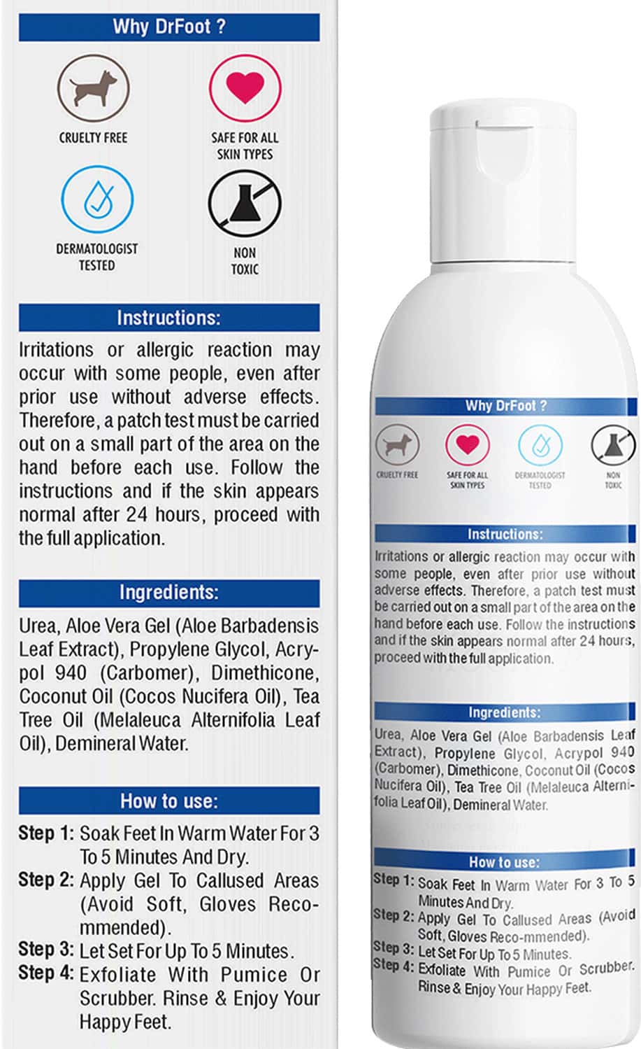 Buy DR FOOT CALLUS REMOVER GEL HELPS TO REMOVE CALLUSES CORNS 100ML