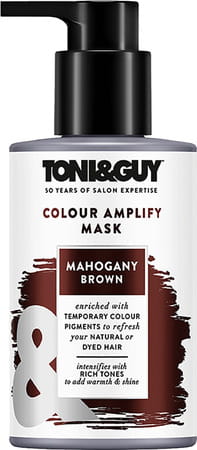Toni & Guy Colour Amplify Hair Mask Mahogany Brown | Gives Colour Boost & Shine | 200Ml
