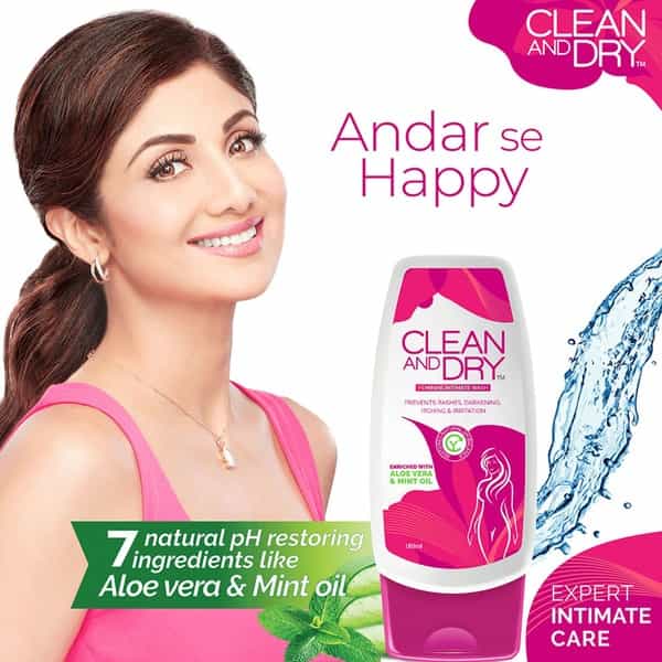 Clean And Dry Intimate Hygiene Wash 190 Ml For Women