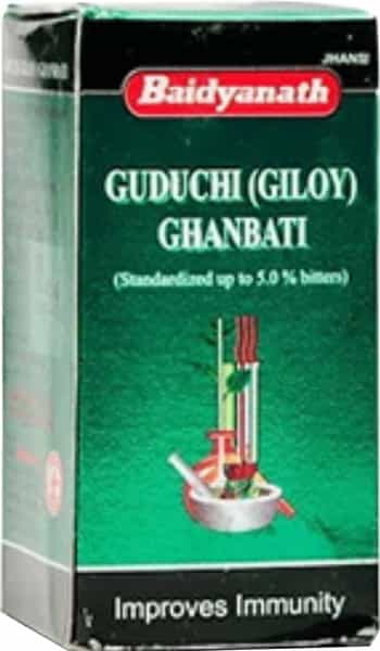 Baidyanath Jhansi Guduchi ( Giloy ) Ghan Bati 60 Tab (Pack Of 2)