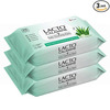 Lacto Calamine Daily Face Cleansing Wipes With Aloe Vera | White | Pack Of 3 | 75 Count