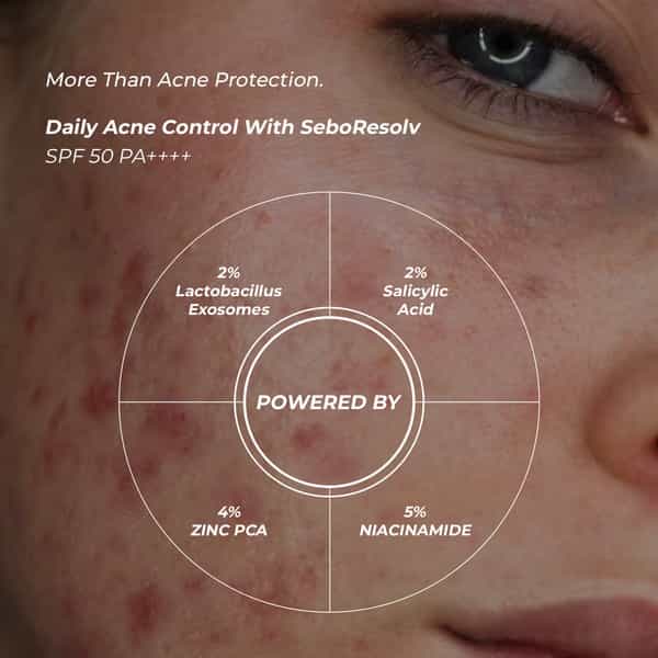 Eclipse Solaire Seboresolv Acne Clarifying Spf 50 Pa++++ (Uva| Uvb| Ir & Br)|Acne Prone Skin 60Ml