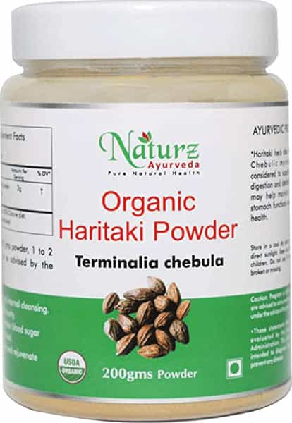 Naturz Ayurveda Organic Haritaki Powder - 200 Gms (Pack Of 4)