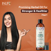 Inlife Herbal Hair Oil 200Ml With Applicator Formulated With 27 Ayurvedic Herbs Bht And Paraben Free