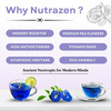 Nutrazen Eternal Brew Butterfly Pea Blue Tea Bags | Antioxidant Rich Herbal Tea | 30 Servings