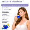 Nutrazen Eternal Brew Butterfly Pea Blue Tea Bags | Antioxidant Rich Herbal Tea | 30 Servings