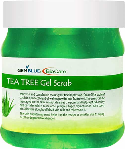 Gemblue Biocare Tea Tree Gel Scrub 500Ml