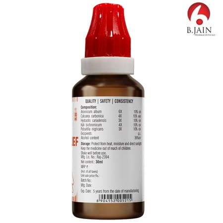 Bjain Omeo Homeopathic Sinus Relief Drops - 30ml