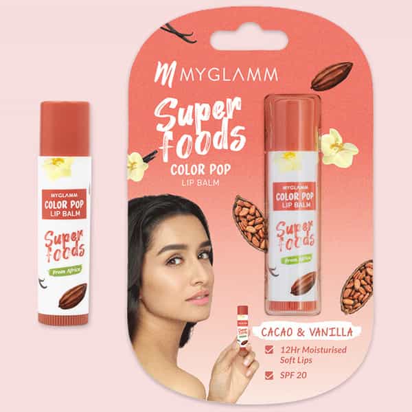 Myglamm Color Pop Lip Balm-Cacao & Vanilla