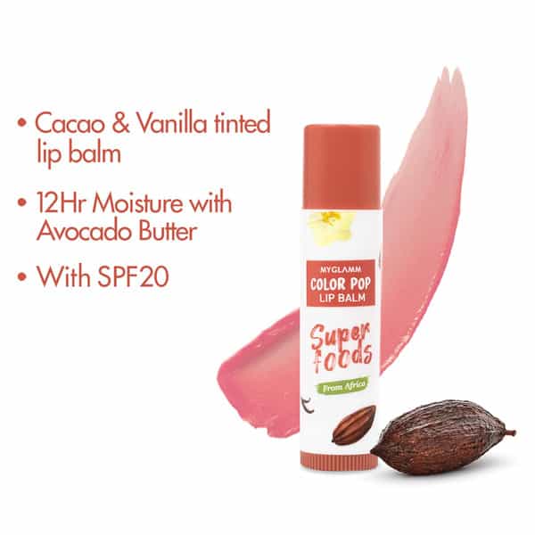 Myglamm Color Pop Lip Balm-Cacao & Vanilla