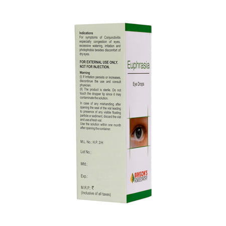 Dr Bakshi's Bakson Homoeopathy Euphrasia Eye Drops 10 Ml