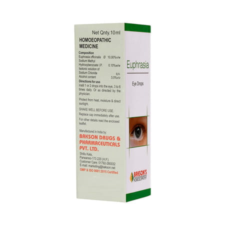 Dr Bakshi's Bakson Homoeopathy Euphrasia Eye Drops 10 Ml