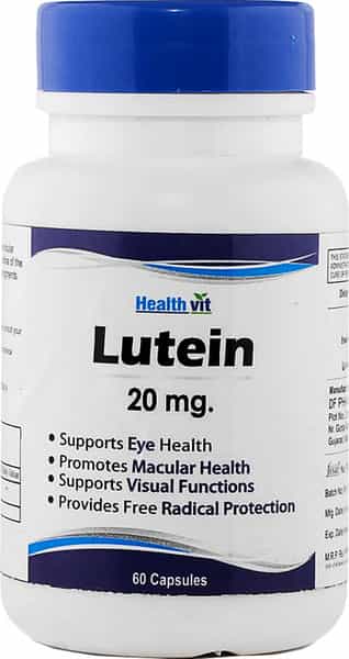 Healthvit Lutein 20Mg Nutrition For Eye - 60 Capsules