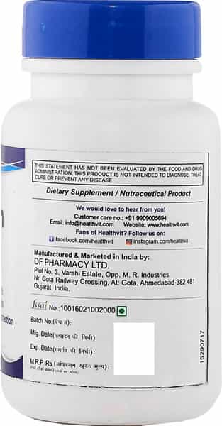 Healthvit Lutein 20Mg Nutrition For Eye - 60 Capsules