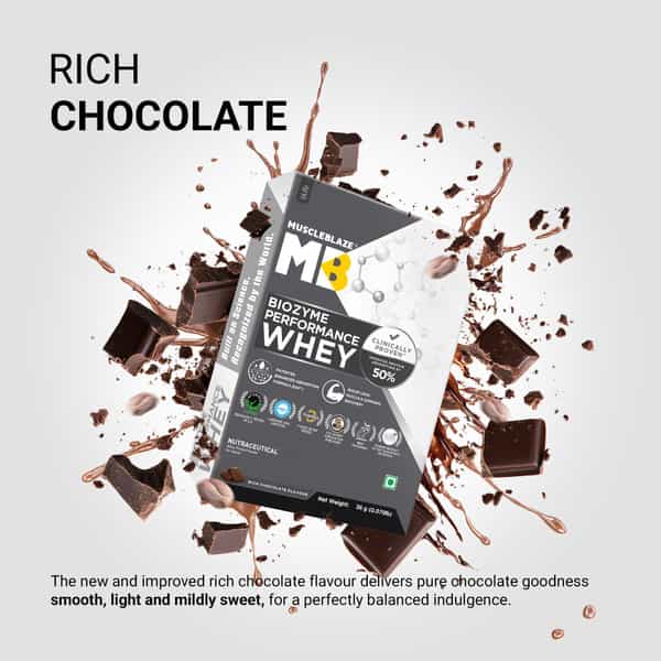 Muscleblaze Biozyme Performance Whey Rich Chocolate 36G (Single Serving)