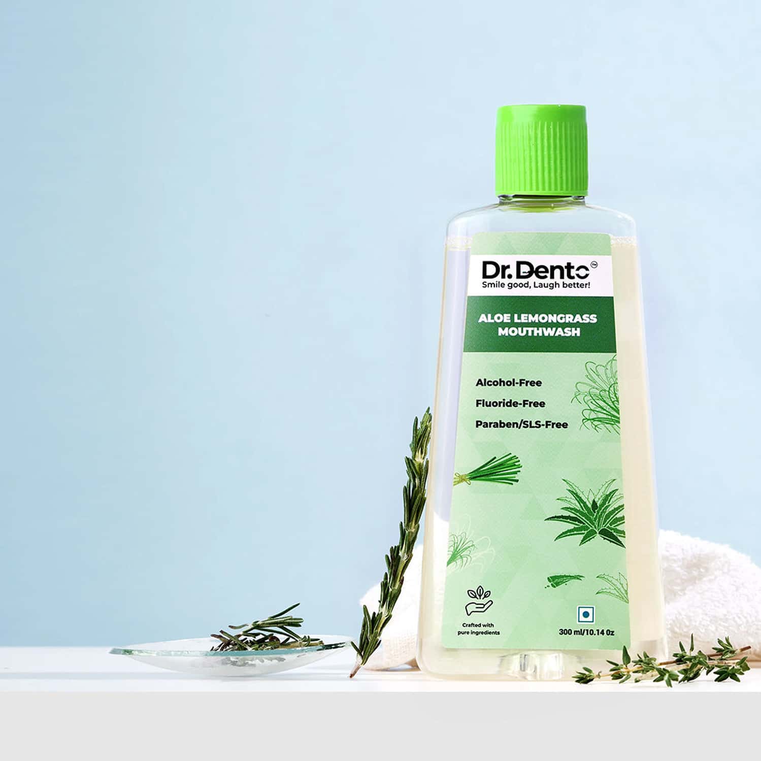 Aloe Vera Lemongrass Mouthwash- 300 Ml