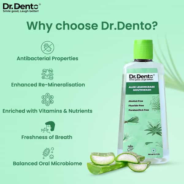 Aloe Vera Lemongrass Mouthwash- 300 Ml