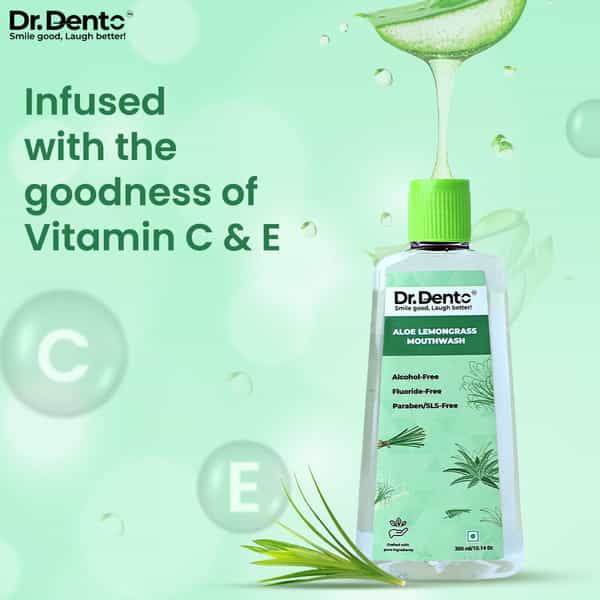 Aloe Vera Lemongrass Mouthwash- 300 Ml