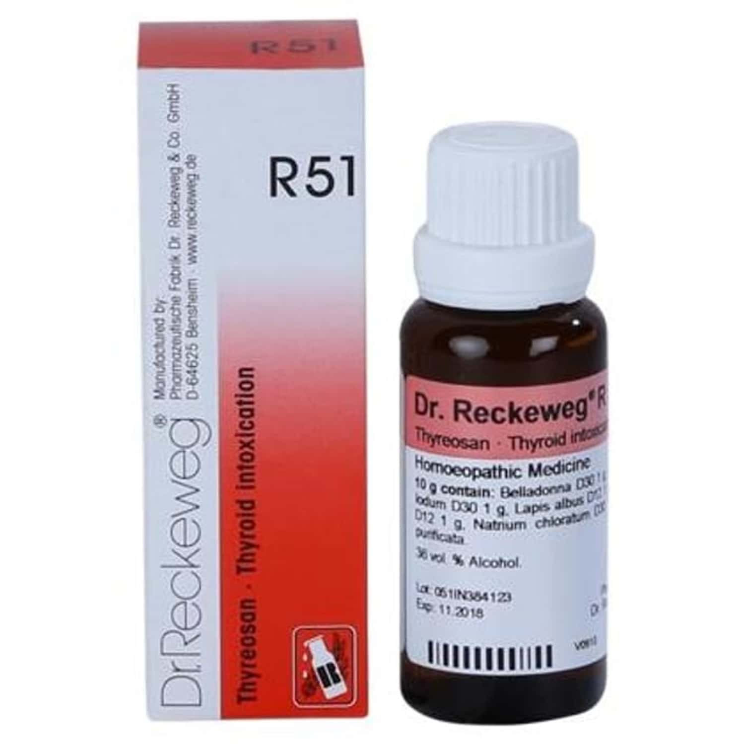 Dr. Reckeweg R51 Thyroid Intoxication Drops 22 Ml