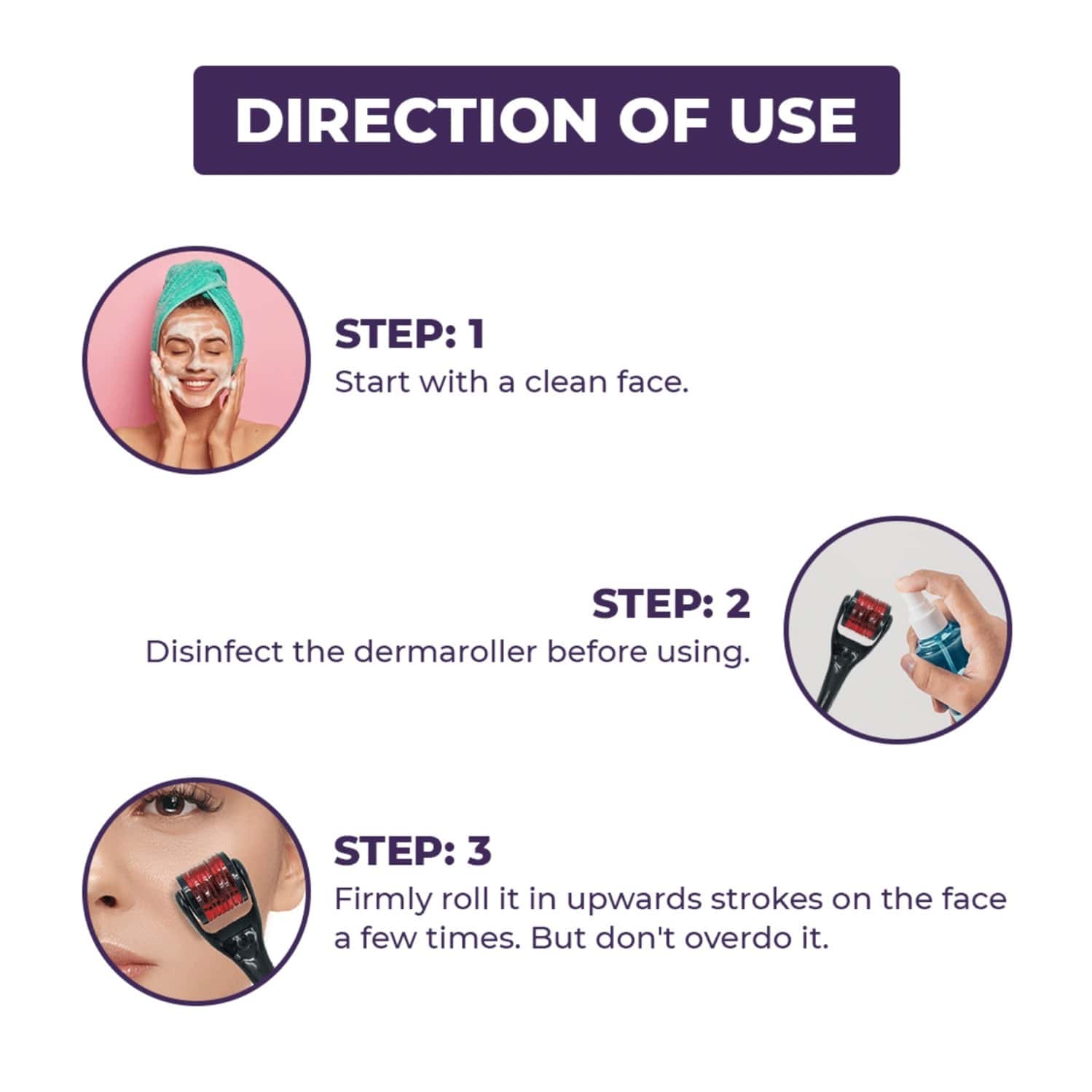 Buy SANFE SELFLY DERMA ROLLER 0.5MM 540 TITANIUM ALLOY MICRO NEEDLES