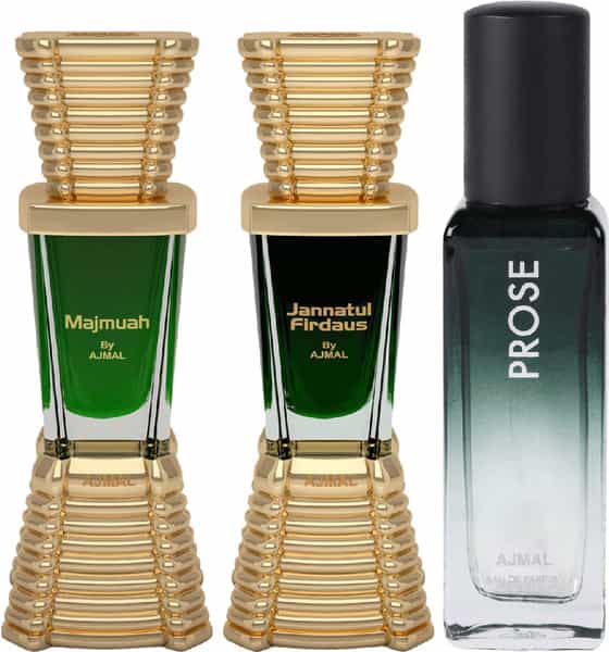Ajmal Majmua And Jannatul Firdaus Each Of 10Ml & Prose Edp 20Ml Pack Of 3 (Total 30Ml)