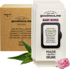 Goodness.me Made With Organic Pure Water Baby Wet Wipes Pediatrician Certified Pack Of 3 (216 Wipes)