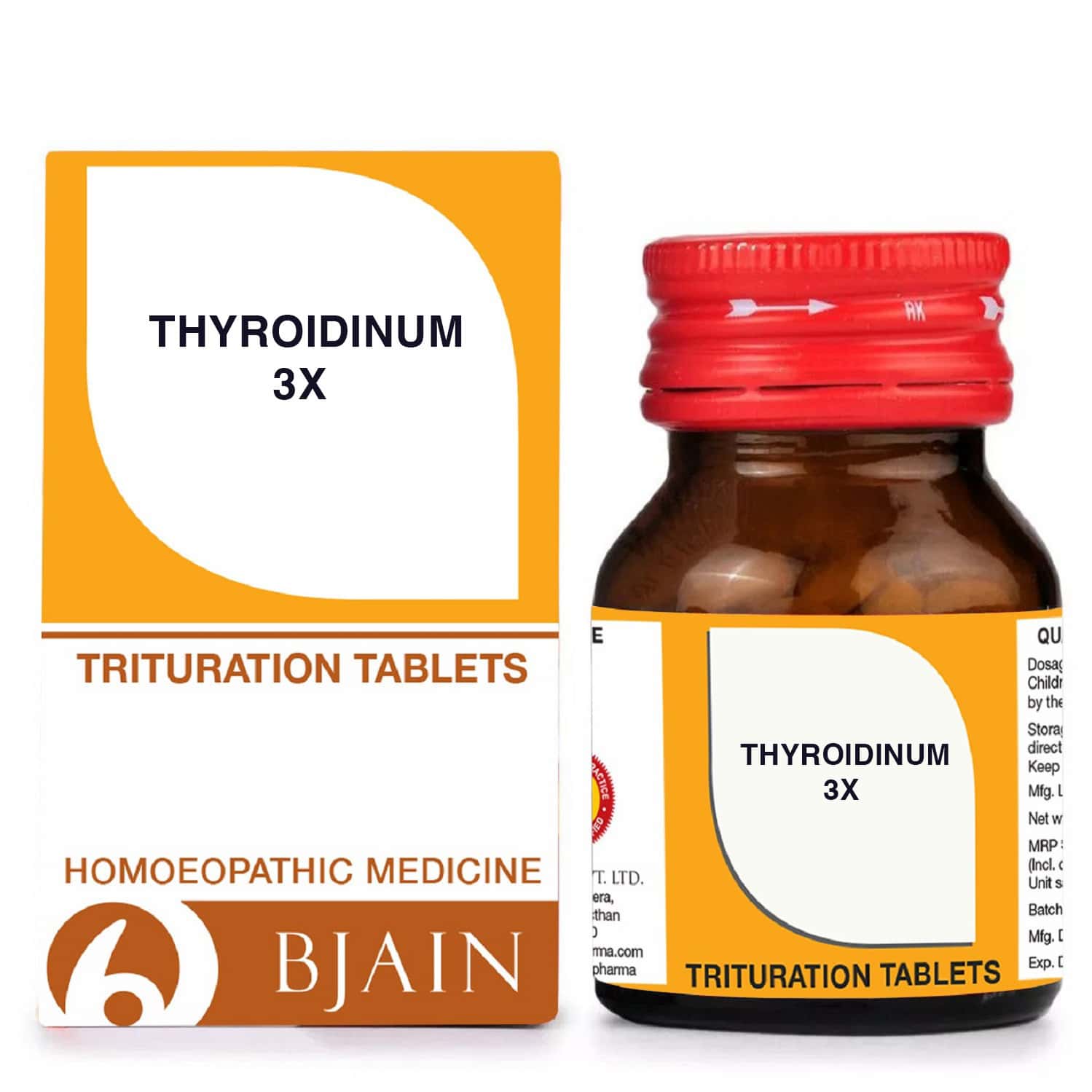 Bjain Thyroidinum Trituration Tablet 3x | 25gm