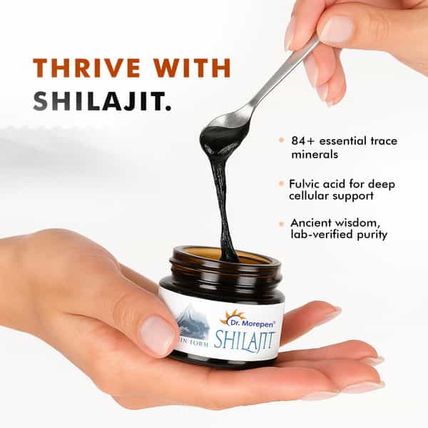 Dr. Morepen Natural & Pure Shilajit Resin Ayurvedic Energy Booster & Stamina Enhancer - 15G
