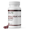 Inlife Iron Folic Acid Zinc Blood Builder Supplement For Men & Women 60 Tablets For Iron Production