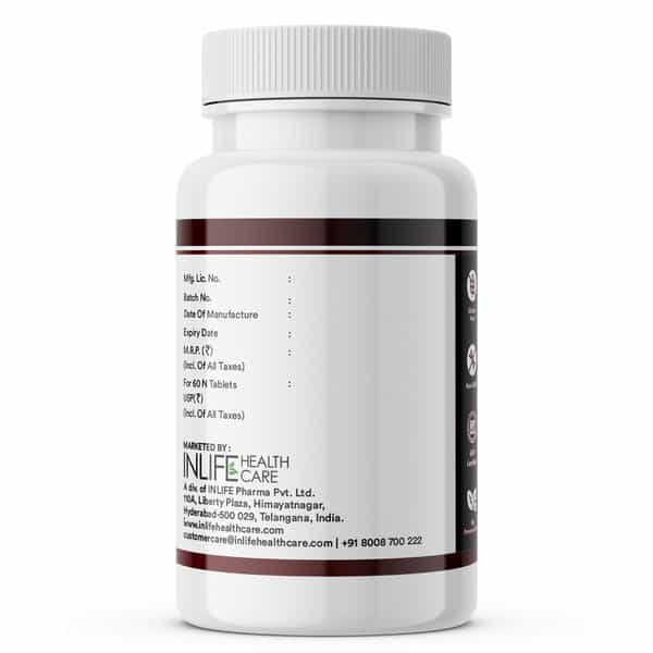 Inlife Iron Folic Acid Zinc Blood Builder Supplement For Men & Women 60 Tablets For Iron Production
