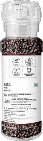 Lunn Black Peppercorns (Grinder) 50g