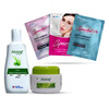 Complete Skincare Combo - Moiste Cream Jar (2N) + Moiste Lotion 100Ml + Sparkel Facial Sheet Masks