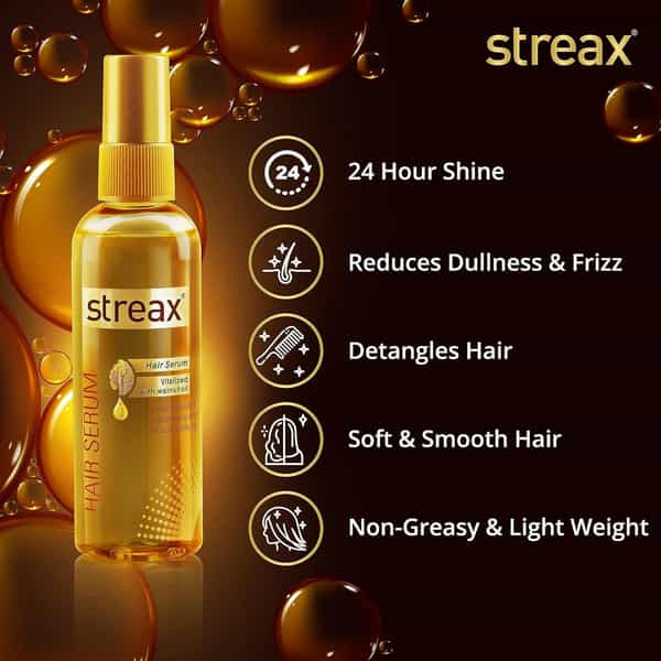 Streax Hair Serum For Women & Men 100Ml Pack Of 2 |