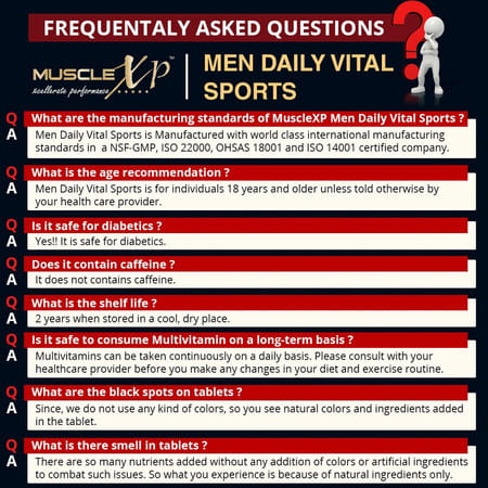 Musclexp Multivitamin Men Daily Sports With 47 Nutrients - 90 Tablets