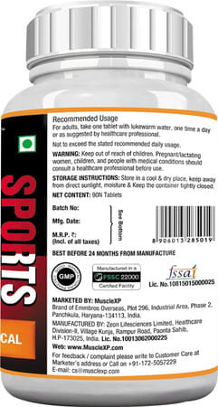 Musclexp Multivitamin Men Daily Sports With 47 Nutrients - 90 Tablets