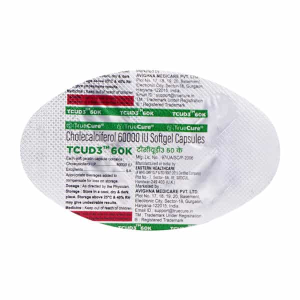 Tcud3 60K Strip Of 4 Softgel Capsules