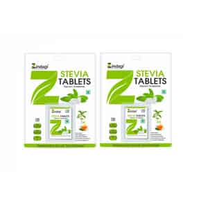 Zindagi Stevia Sugar Tablets | Sugarfree Swwetener | Vegan Friendly|100 Tablets| Pack Of 2