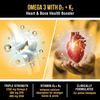 Bon Omega 3 Fish Oil 1250Mg | Vitamin D3 & K2 3X Triple Strength 560Mg Epa & 400Mg Dha - 60 Softgels