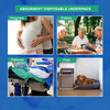 Arokleen 90 X 60 Cm Patient Disposable Underpads Super Absorbent Polymer 10Pcs (Pack Of 2)