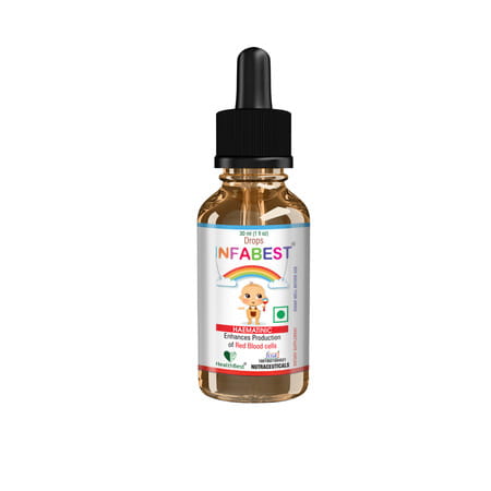 Healthbest Infabest Hematinic (Iron) Drops For Toddlers Mixed Fruit Flavor - 30ml