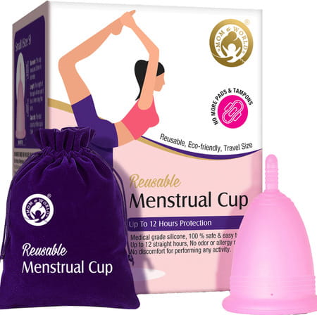 Mom & World Reusable Menstrual Cup For Women 100% Medical Grade Silicone-(Small)