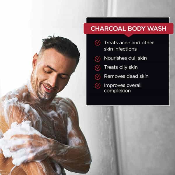 The Man Company Deep Cleansing Activated Charcoal Body Wash - 250 Ml