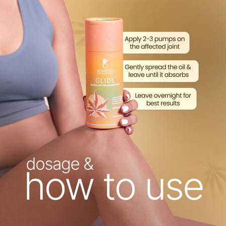 Boheco Glide | Ayurvedic Oil For Joint Discomfort | With Vijaya Leaf Extract | 100ml