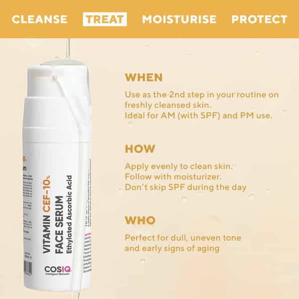 Cos-Iq Vitamin Cef 10% Glow Boost Face Serum 30Ml