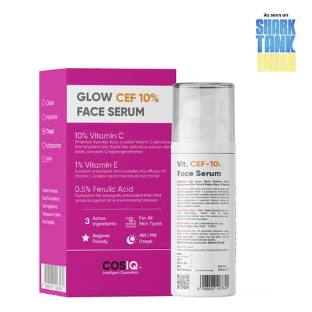 Cos-Iq Vitamin Cef 10% Glow Boost Face Serum 30Ml